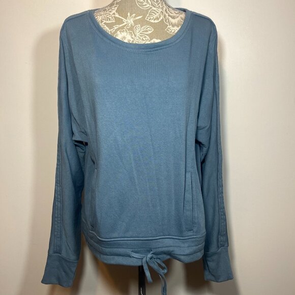 Women’s Seven7 Size Medium Long Sleeve Sweater Front Pocket Drawstring Hem - Picture 1 of 3